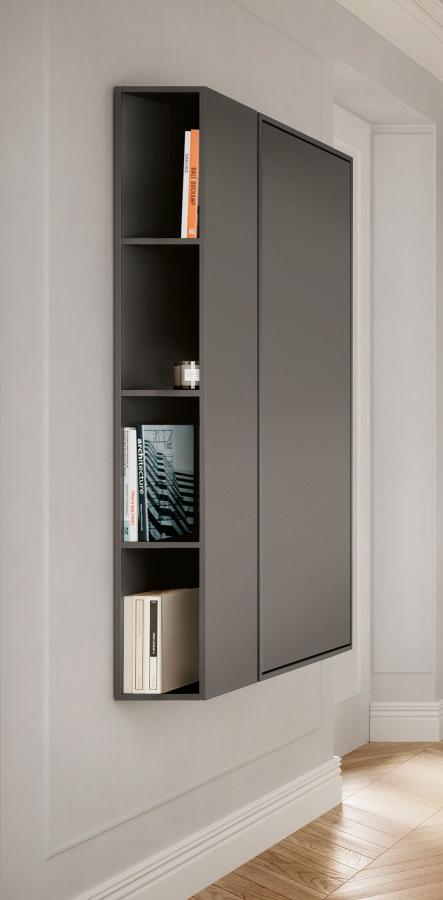 Wally side unit in two depths for the standard, office and plus units
