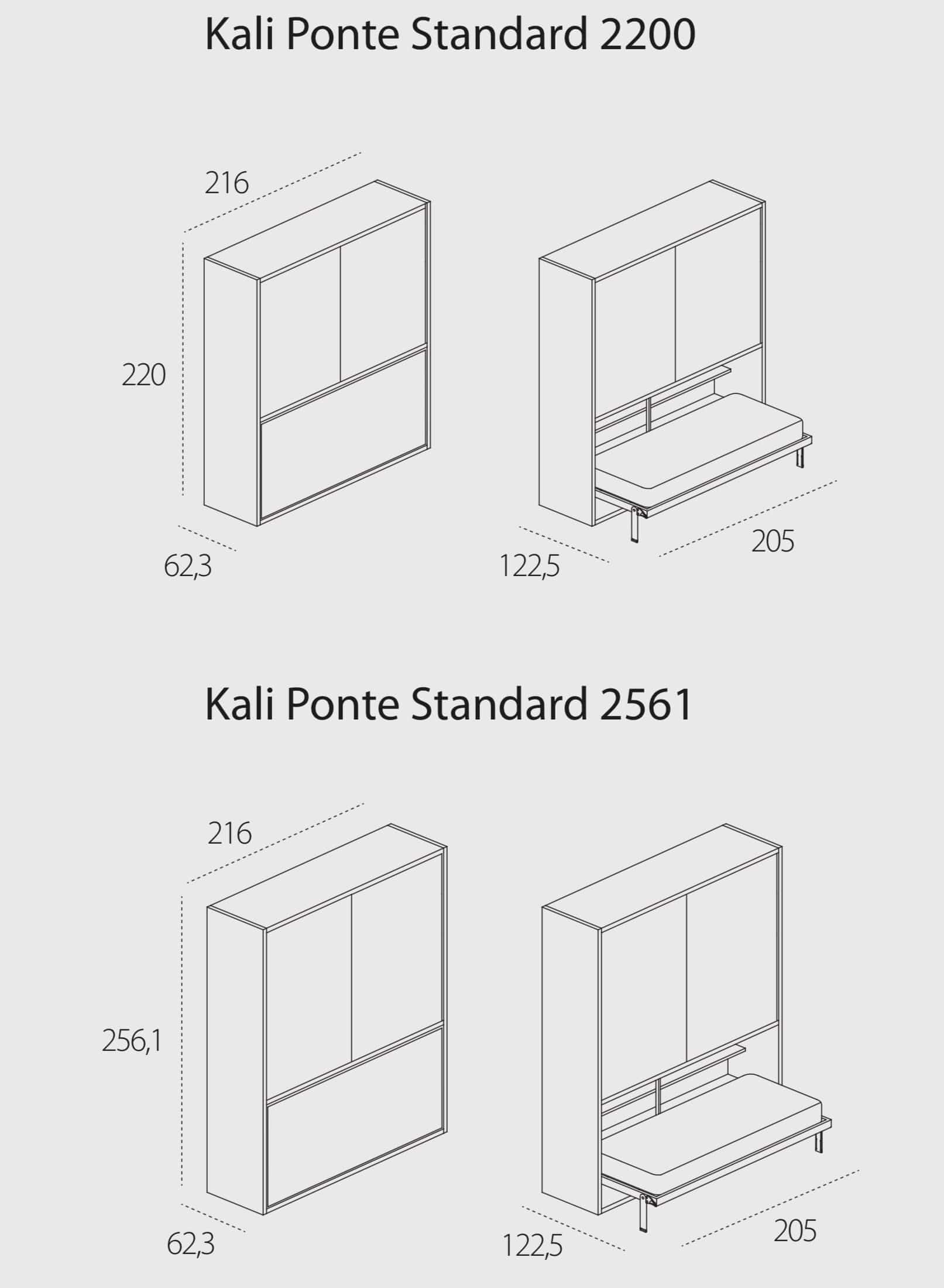 Kali Ponte, Wall bed - Bonbon Compact Living