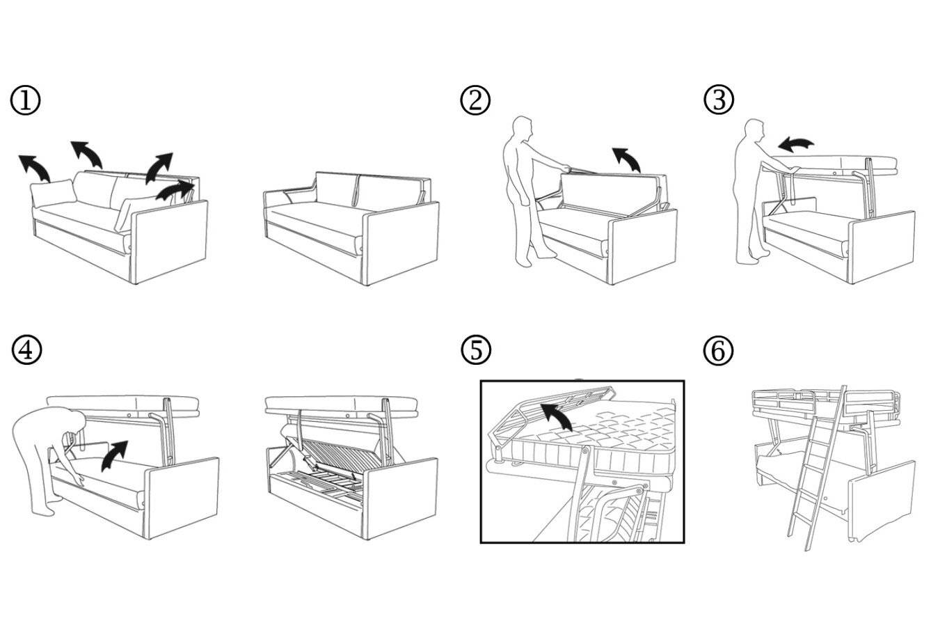 George, Sofa or sofa bed - Bonbon Compact Living