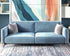 City Dream sofa wall bed in blue velvet