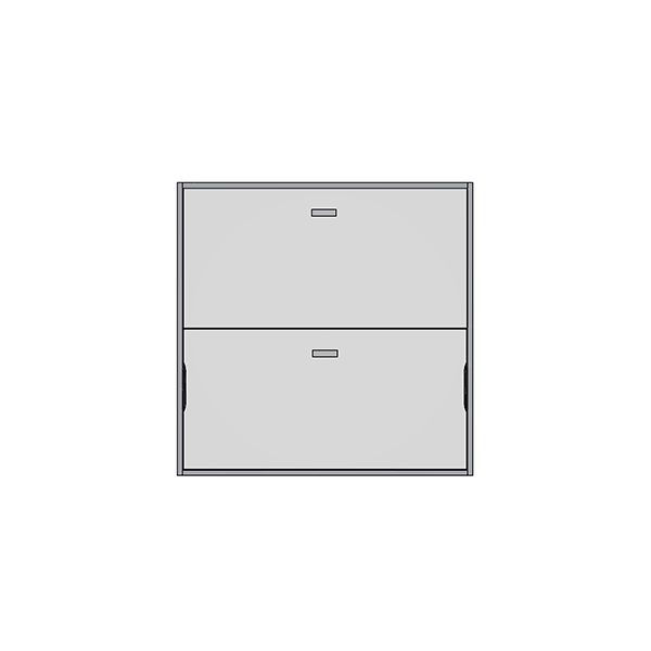 Drawing of Flap bunk bed