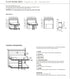 Technical specifications and diagrams of a Flap bunk bed with dimensions and materials listed.