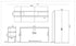 Technical drawing of the Flap composition with dimensions 