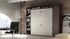 Flap bunk bed, bookshelf and storage unit.