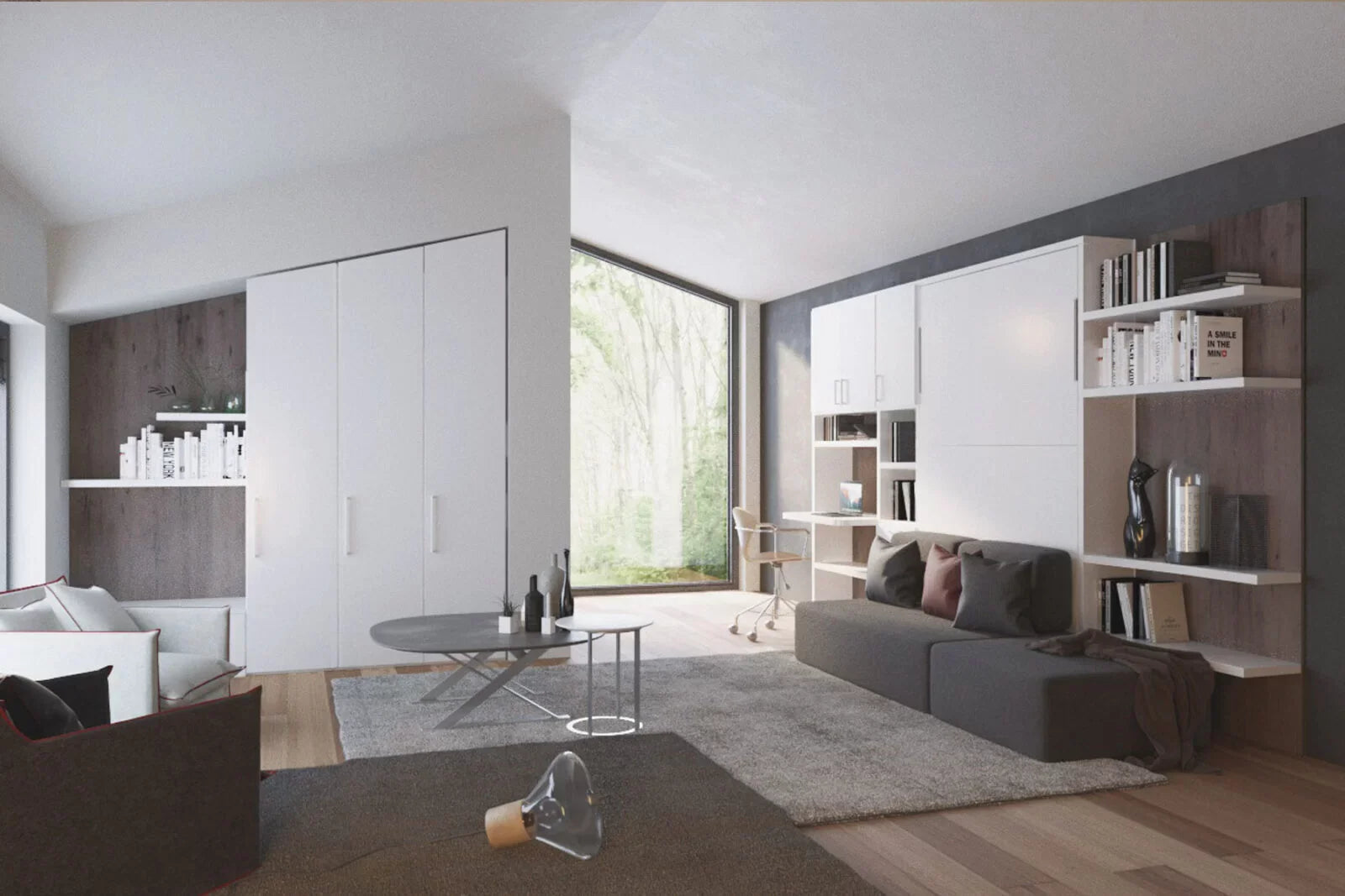 Modern Murphy wall beds in all sizes 