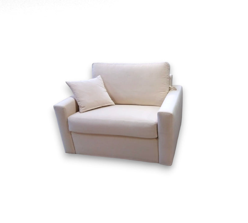 Bonbon Comfy chair bed 13cm wide arm.