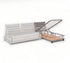 Optional chaise with storage