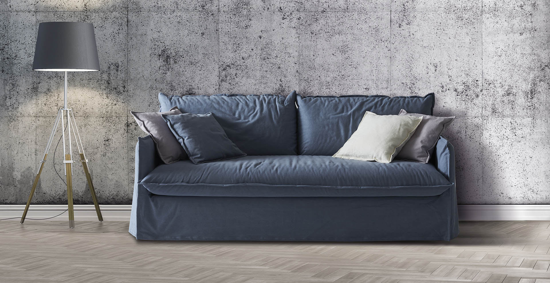 Clarke XL Sofa bed, Sofa or sofa bed - Bonbon Compact Living