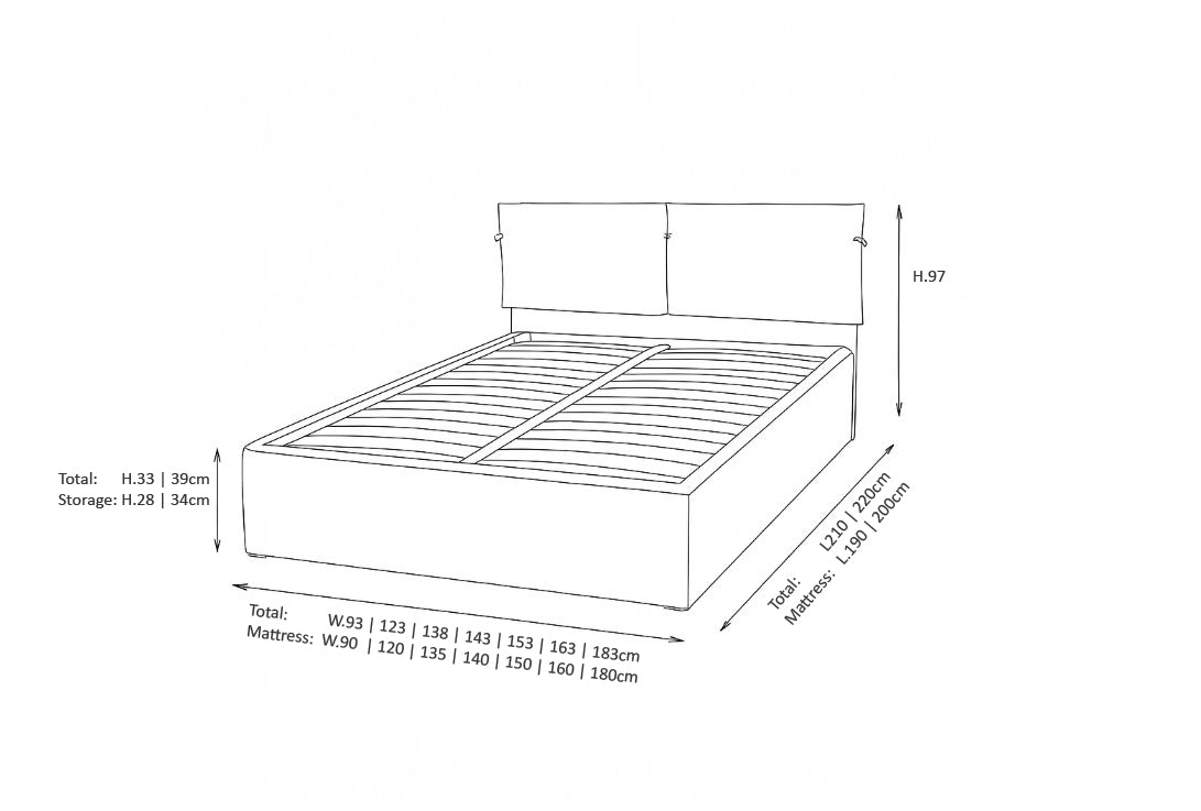 Cloude Storage bed