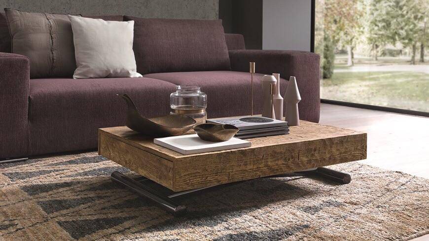 Boxy small coffee to dining table 