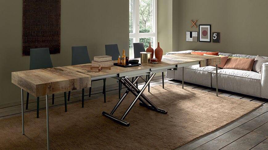 Boxy XL coffee to dining table 