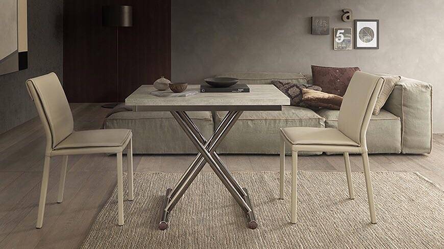 Small long coffee to dining table 