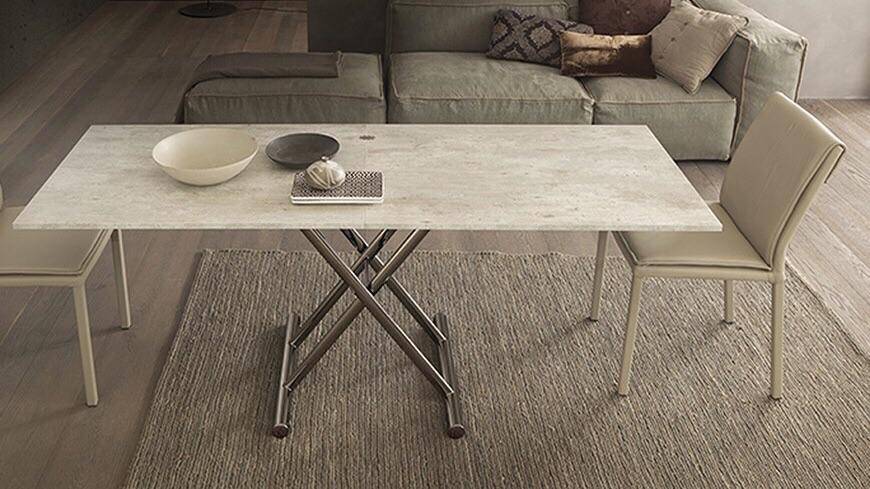 Small long coffee to dining table 