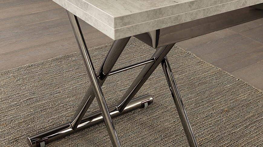 Small long coffee to dining table 