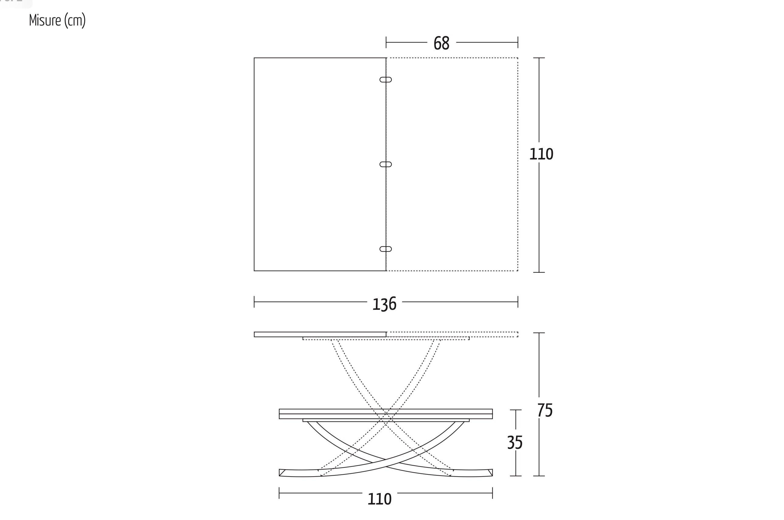 Tokyo coffee to dining table measurements