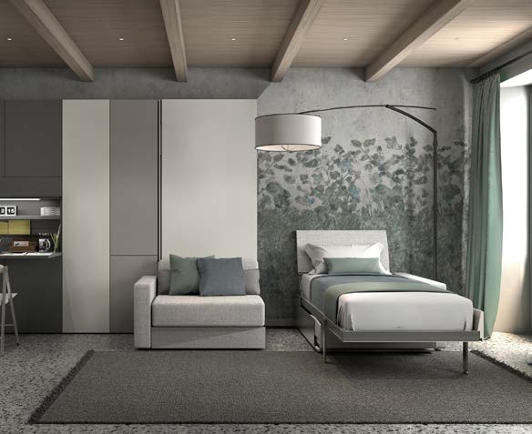 Ella and Louis, Wall bed - Bonbon Compact Living
