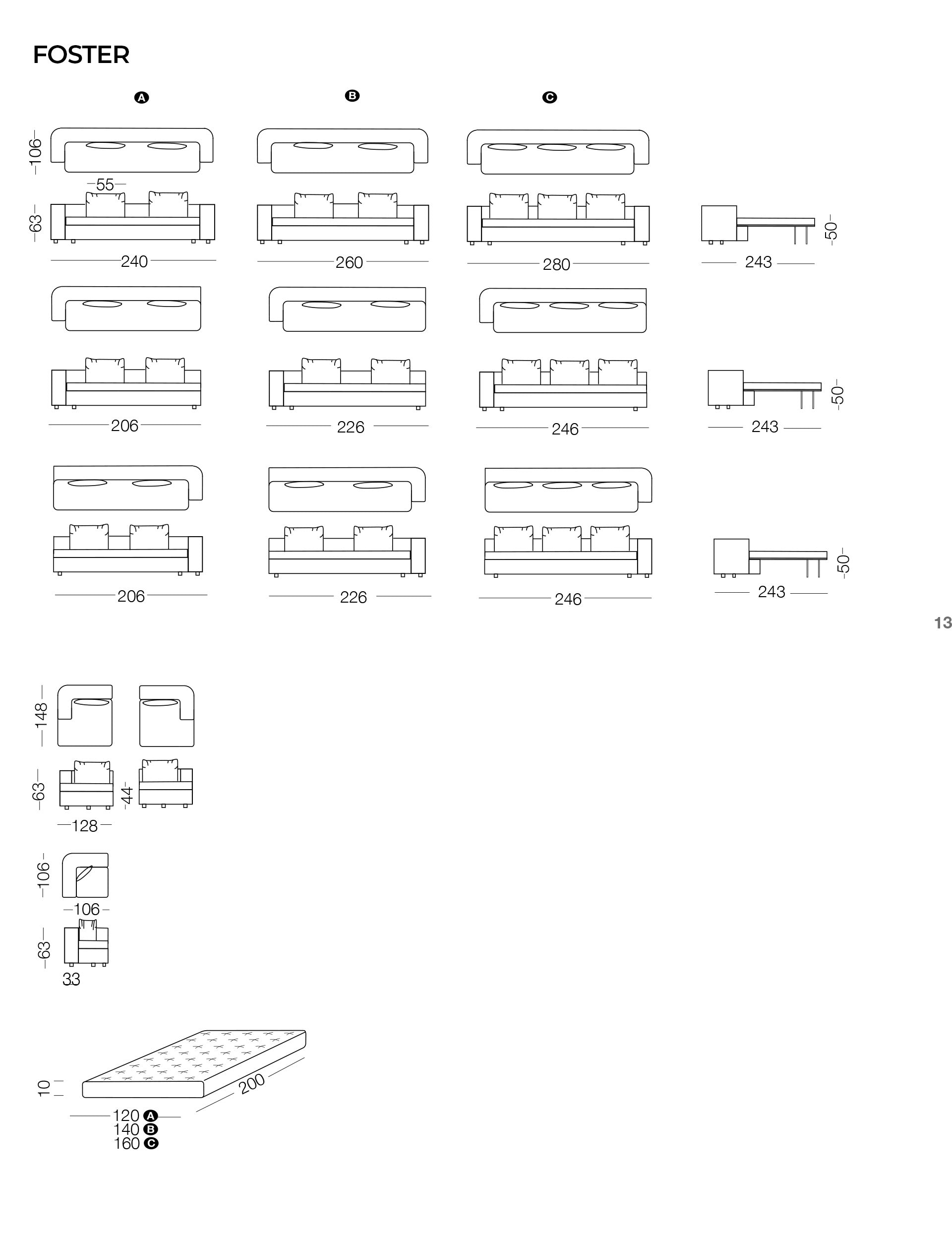 Foster Sofa bed