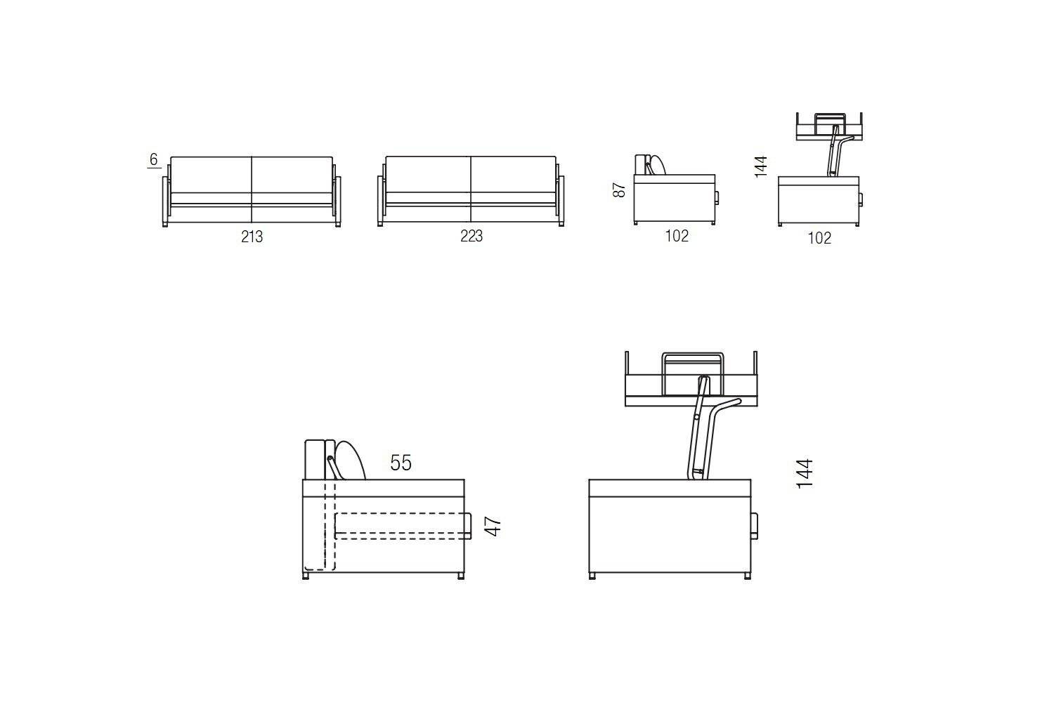 George Sofa bunk bed measurements