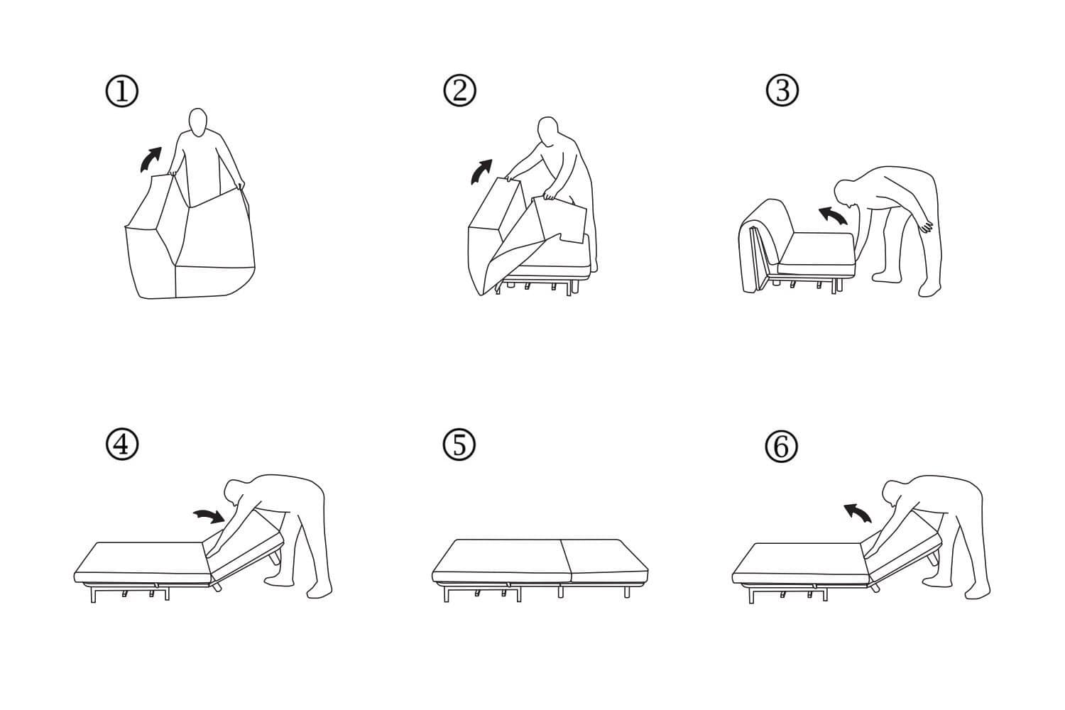 Tommy sofa or sofa bed instructions of use