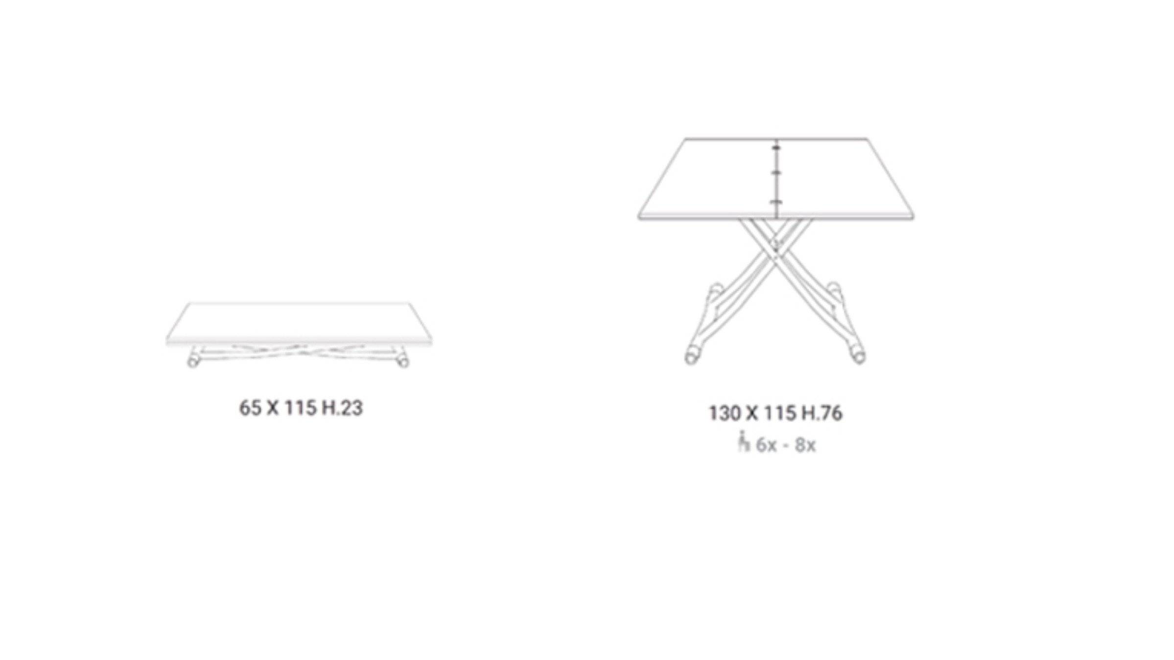 Sydney and Sydney Cr, coffee to dining table measurements
