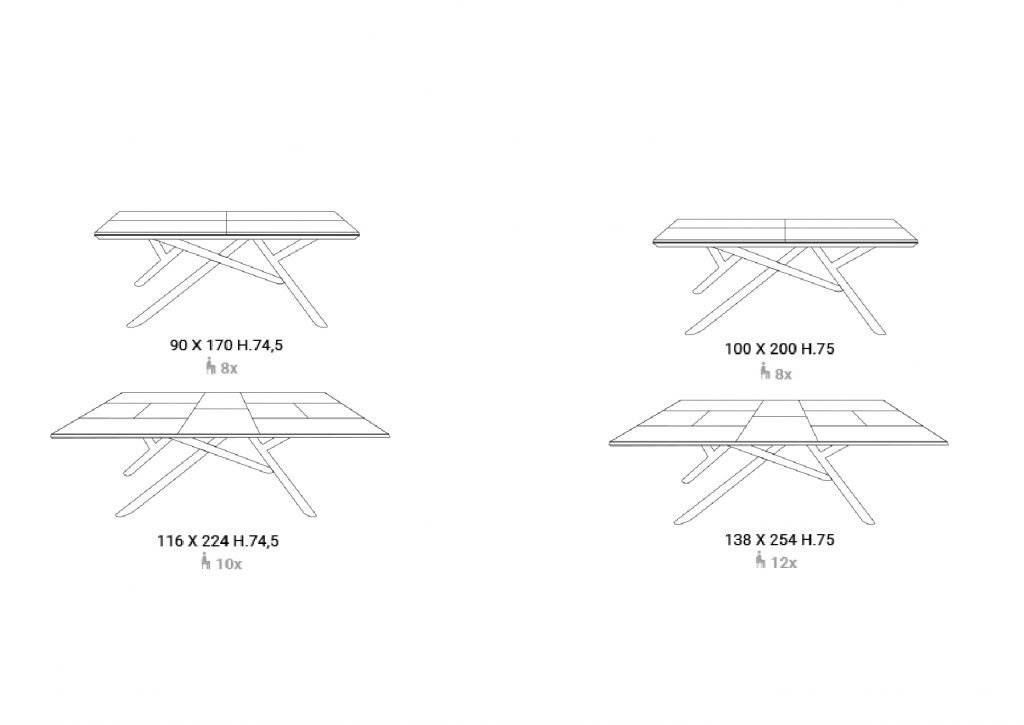 Random, Extendable dining table measurements