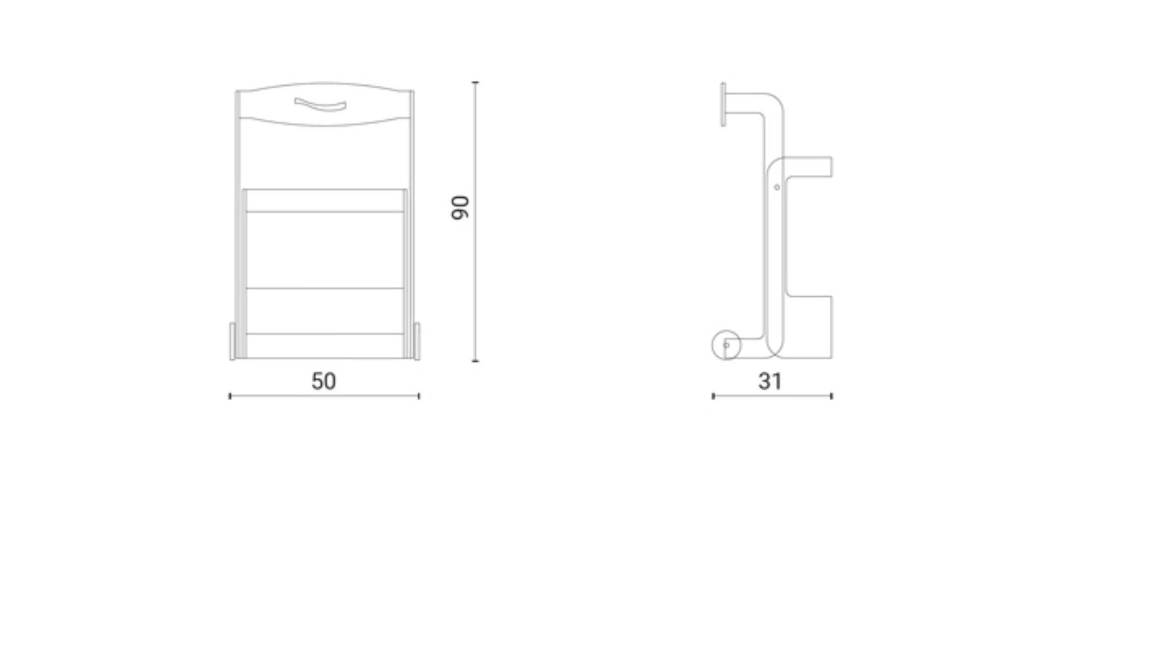 Ripiego folding chair measurements
