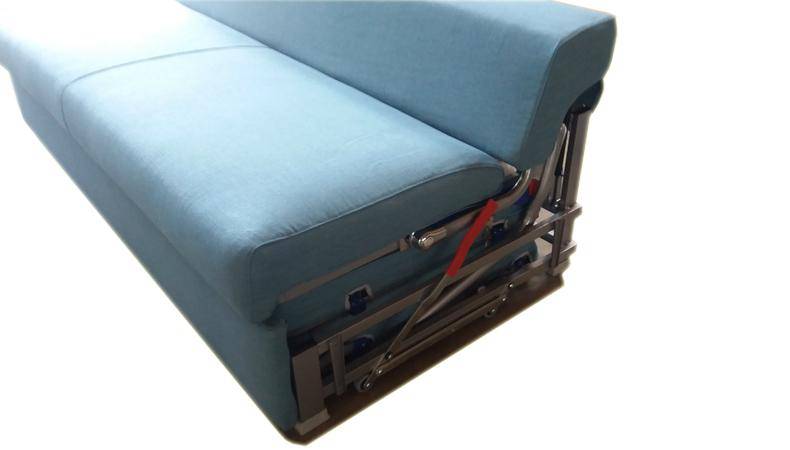 Flip 2 sofa bunk bed, handle of the easymove wheel options 