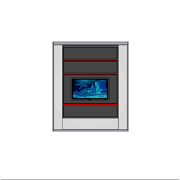 Metropolis TV Center Wall bed