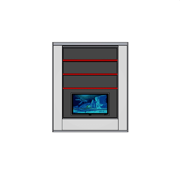 Metropolis TV Low Wall bed