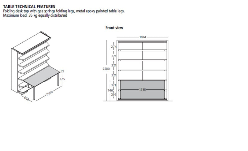 LGM, Wall bed - Bonbon Compact Living