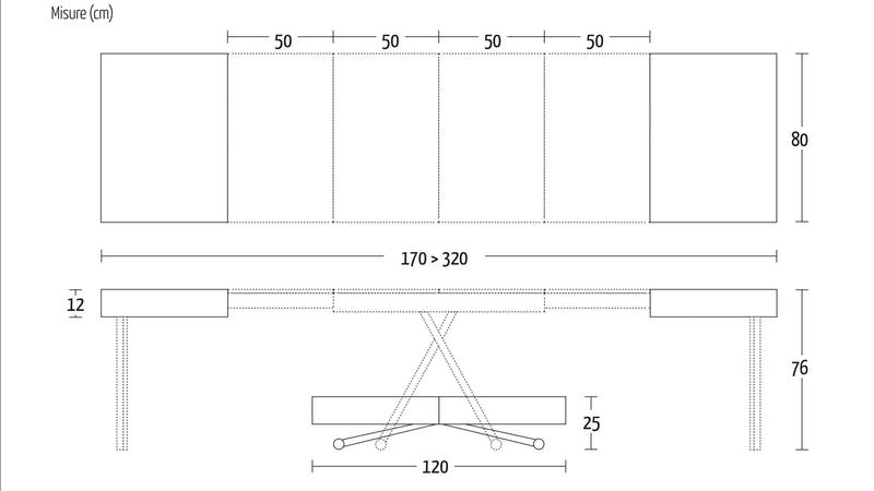 Boxy XL, Coffee to dining table - Bonbon Compact Living