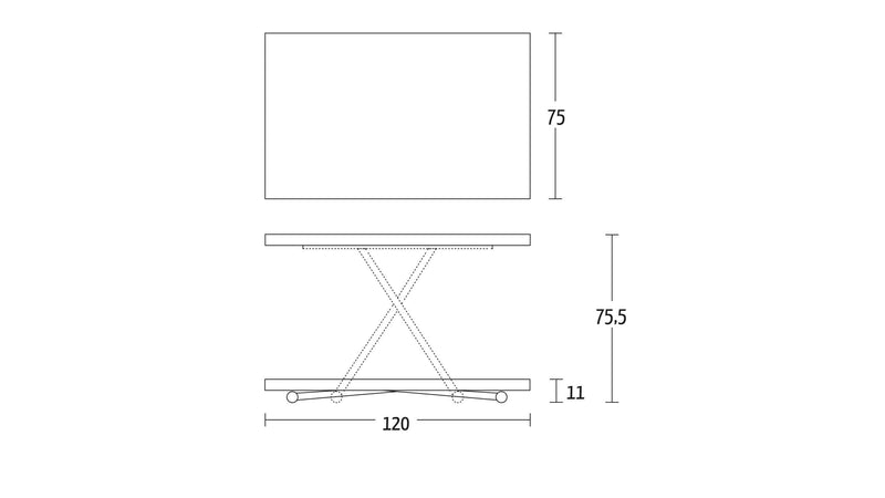 Tiny, Coffee to dining table - Bonbon Compact Living