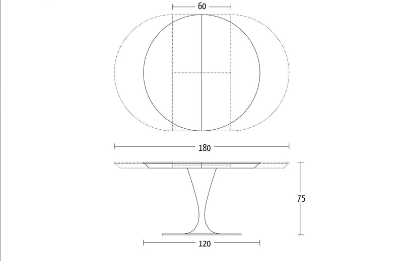 Globe, Dining table - Bonbon Compact Living