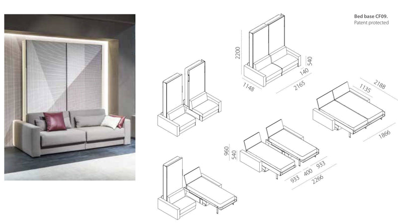 Ella & Louis, Wall bed - Bonbon Compact Living