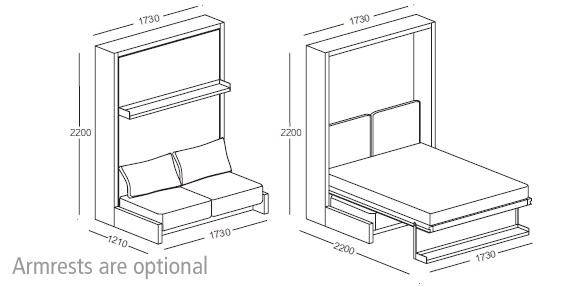 Nuovoliola 10, Wall bed - Bonbon Compact Living
