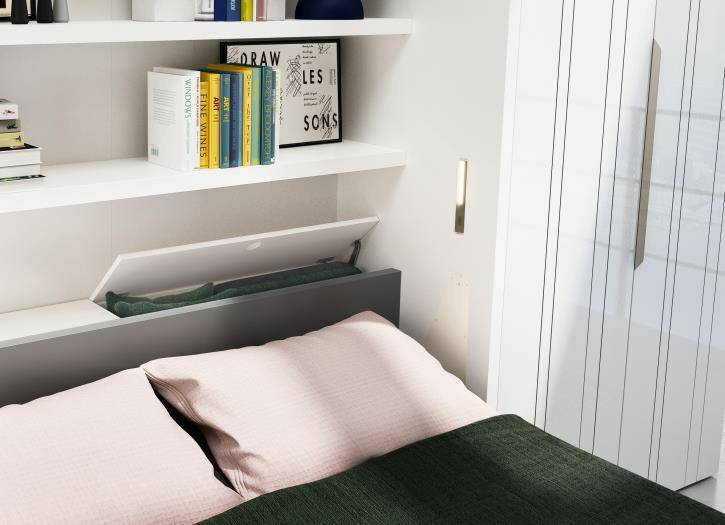 Penelope 2  Board, Wall bed - Bonbon Compact Living