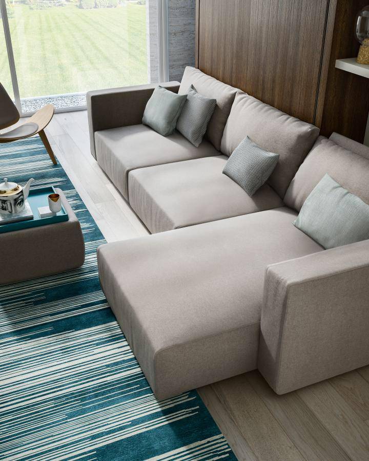 Swing wall bed chaiselongue