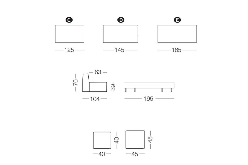 Tommy, Sofa or sofa bed - Bonbon Compact Living