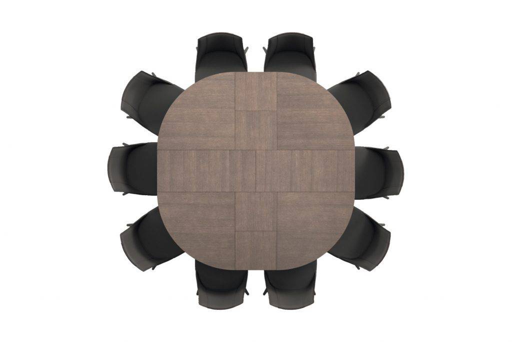 BIG round, Extendable dining table - Bonbon Compact Living