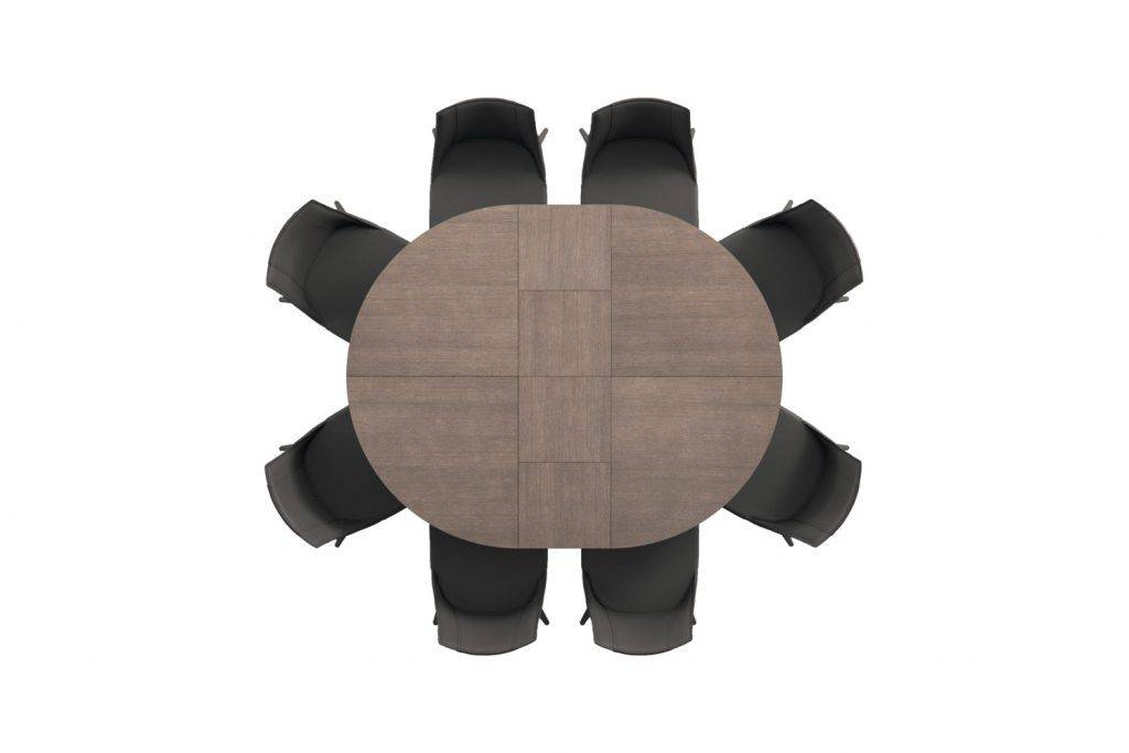 BIG round, Extendable dining table - Bonbon Compact Living