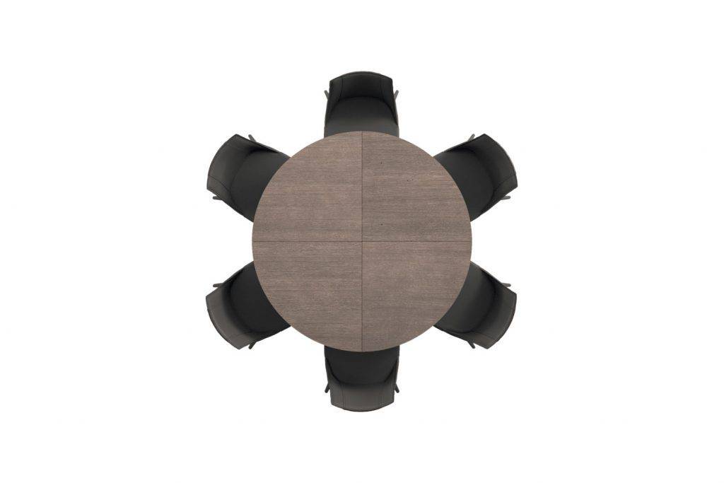 BIG round, Extendable dining table - Bonbon Compact Living