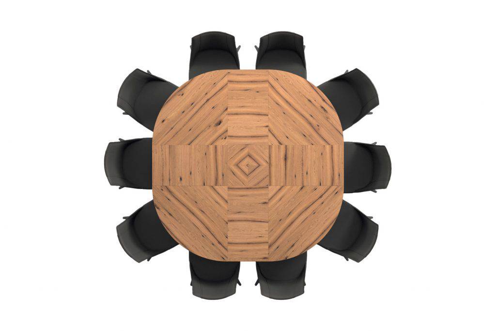 BIG round, Extendable dining table - Bonbon Compact Living